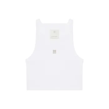 Givenchy Cropped Tank Top 'White'