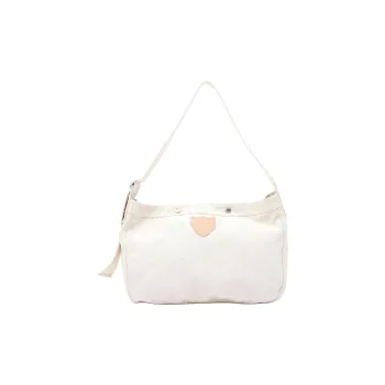 Schott N.Y.C. 100% Cotton Crossbody Bag, Shoulder Bag Men's White