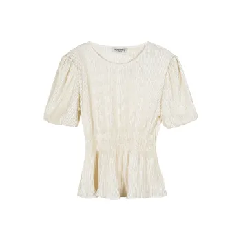MISSSHINE T Shirts Women's Beige Apricot