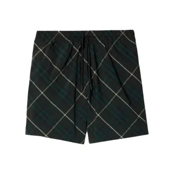 Burberry Check print Drawstring Swim Shorts