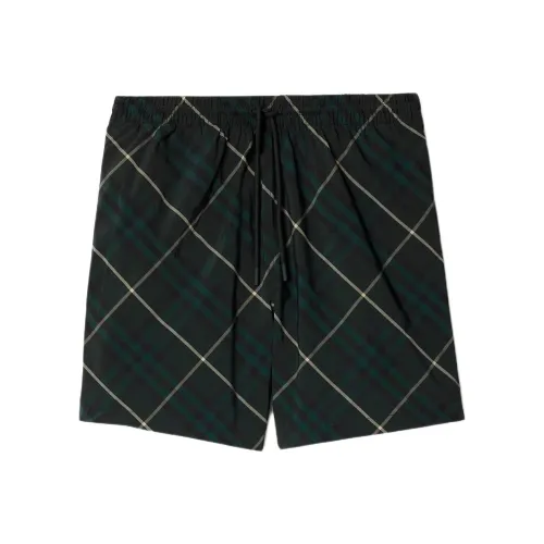 Burberry Check print Drawstring Swim Shorts