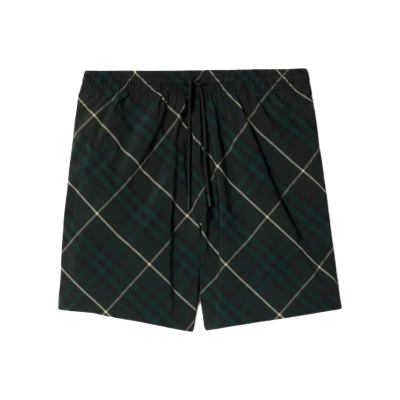 Burberry Check print Drawstring Swim Shorts-0