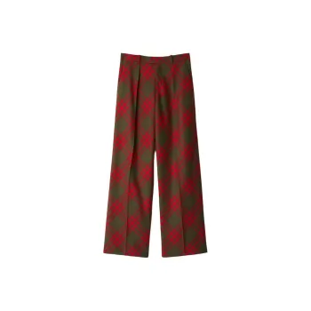 Burberry Casual Pants Men's Lake Color