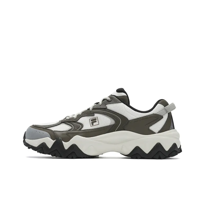 FILA OAKMONT 2S Ouke Starry 2S Slip Resistant, Abrasion Resistant, Breathable Low Top Casual Shoes Men's White Brown-0