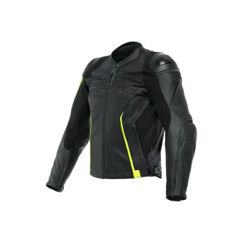 DAINESE VR46 CURB Motorcycle Jacket Men's Black/Yellow