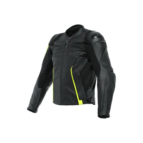 DAINESE VR46 CURB Motorcycle Jacket Men's Black/Yellow