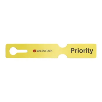 Balenciaga Calfskin Keychains Unisex Yellow