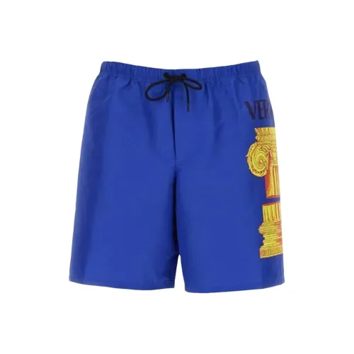VERSACE Logo Printed Drawstring Swimming Shorts