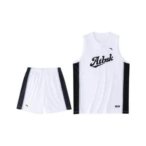 Anta Basketball Collection Basketball Apparel Set Men's Pure White+Basic Black