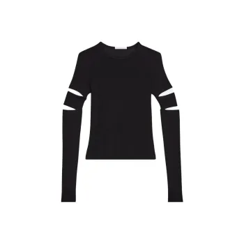 Helmut Lang Slashed Long Sleeved Top