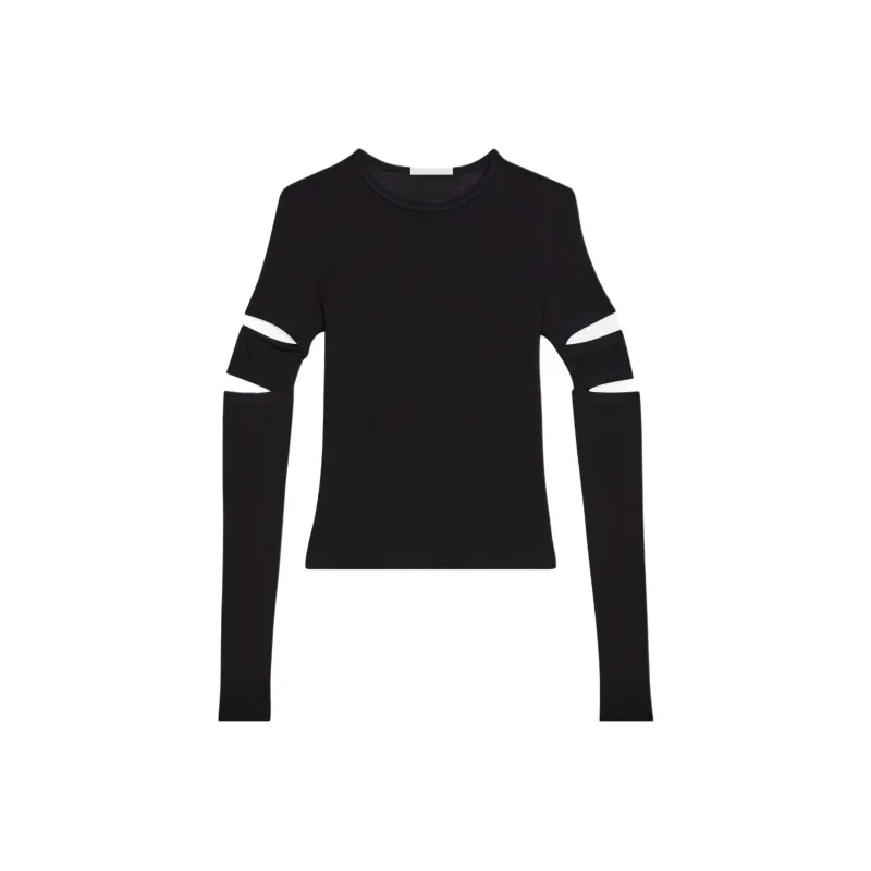 Helmut Lang Slashed Long Sleeved Top-0