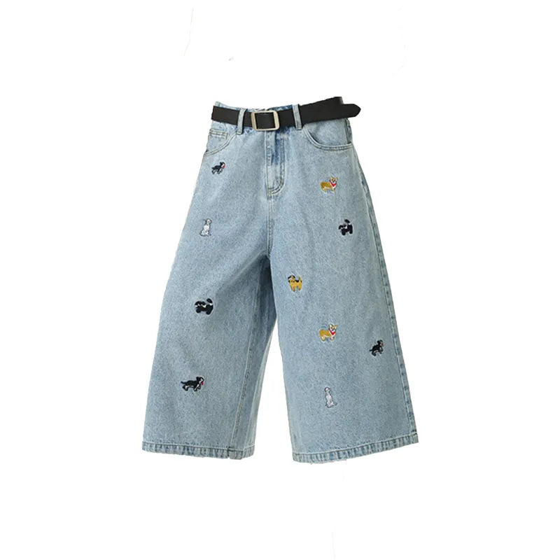 T IRA Capri Denim Shorts Unisex-6