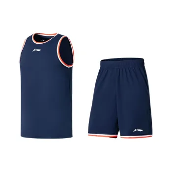 LiNing Professional Basketball Series Basketball Suit Men's Blue