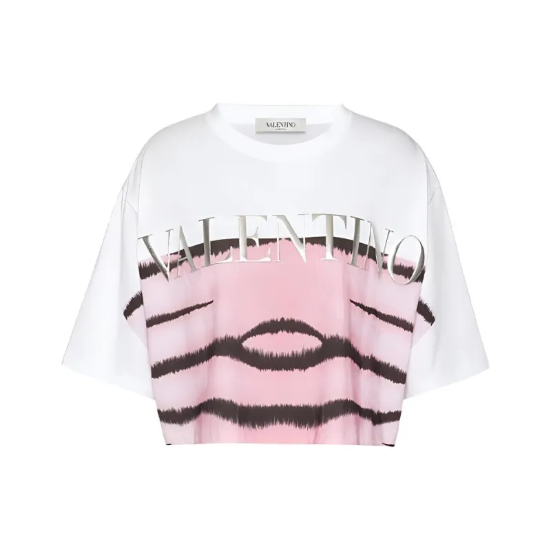 Valentino SS22 Crop Tops Women's Pink-0
