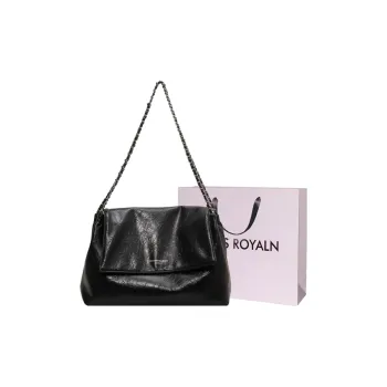LOUIS ROYALN PU Commute Bag, Shoulder Bag Women's Black/Silver/Pink/Green/Ecru