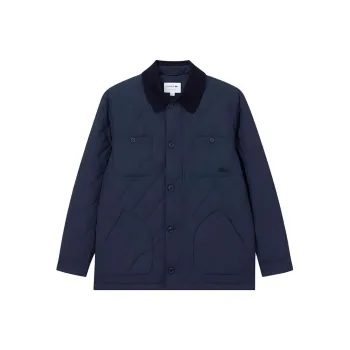 LACOSTE Puffer Jacket Men's Navy Blue