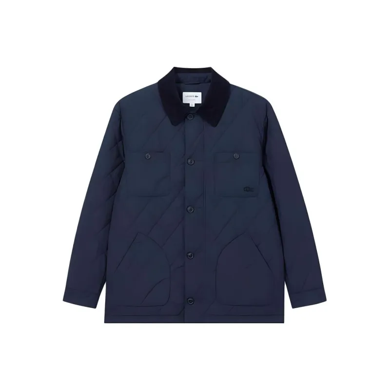 LACOSTE Puffer Jacket Men's Navy Blue-0