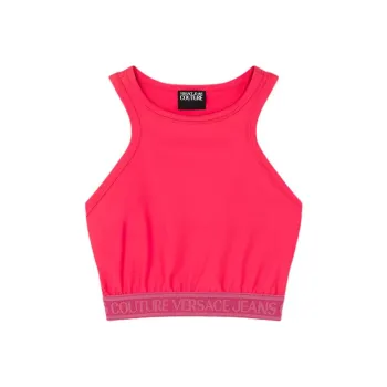 VERSACE JEANS COUTURE SS24 Tank Top Women's Rose Red