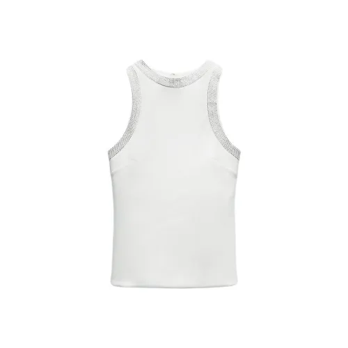 ZARA Tank Tops Women's White