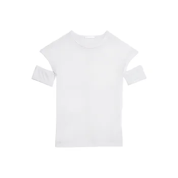 Helmut Lang Slashed Shrunken T Shirt