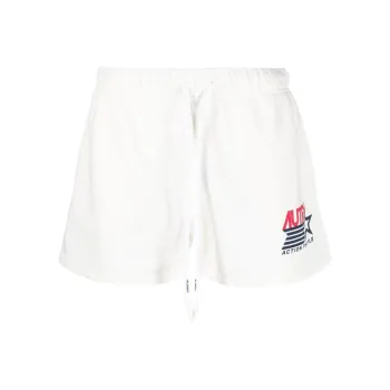 AUTRY Logo Printed High Waist Shorts
