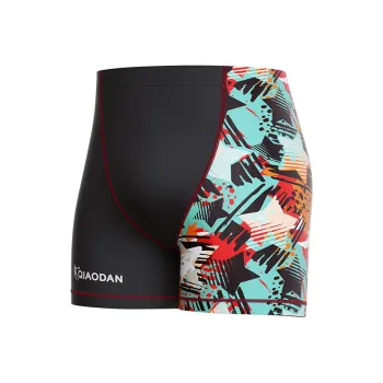 QIAODAN Swimming Shorts Men's Black Red