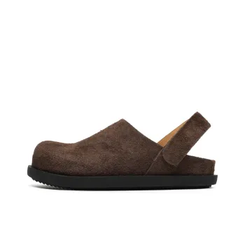 Angelmi Abrasion Resistant Slip Resistant Closed Toe Slippers Men's Brown