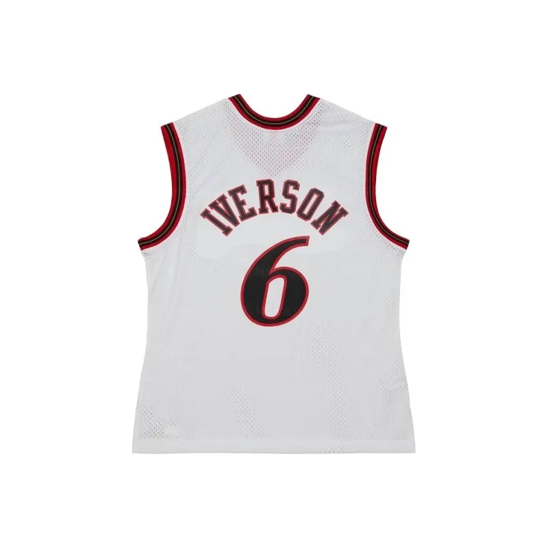 Mitchell Ness Basketball Jerseys Unisex White-1
