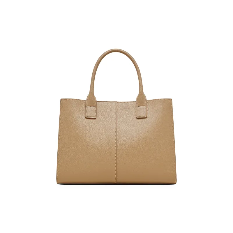 PIERRE CARDIN Split Cow Leather Handbag, Shoulder Bag, Crossbody Bag Regular Women's Blue/Beige/Milk Tea-20