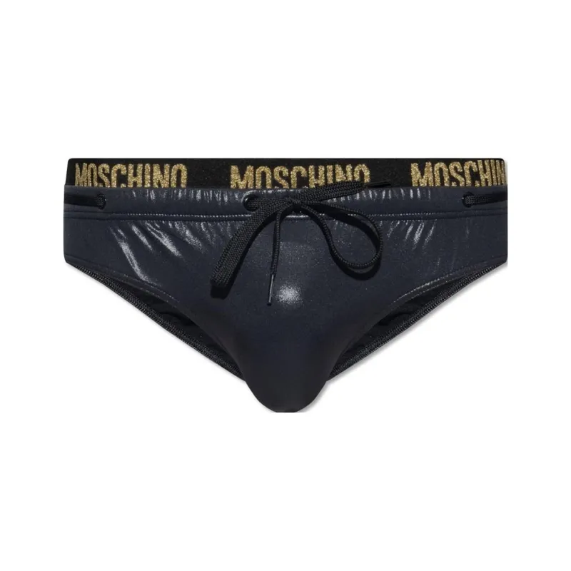 MOSCHINO FW23 Swimming Shorts Men's Black-0