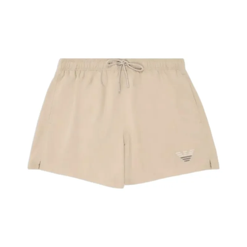 EMPORIO ARMANI Swim Shorts With Two tone Eagle Embroidery-0