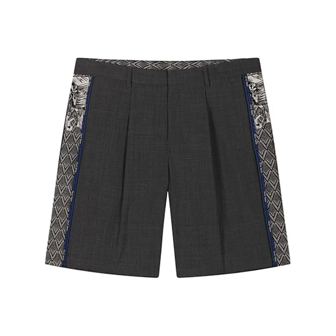 DAVID NAMAN Shorts Men Gray-0