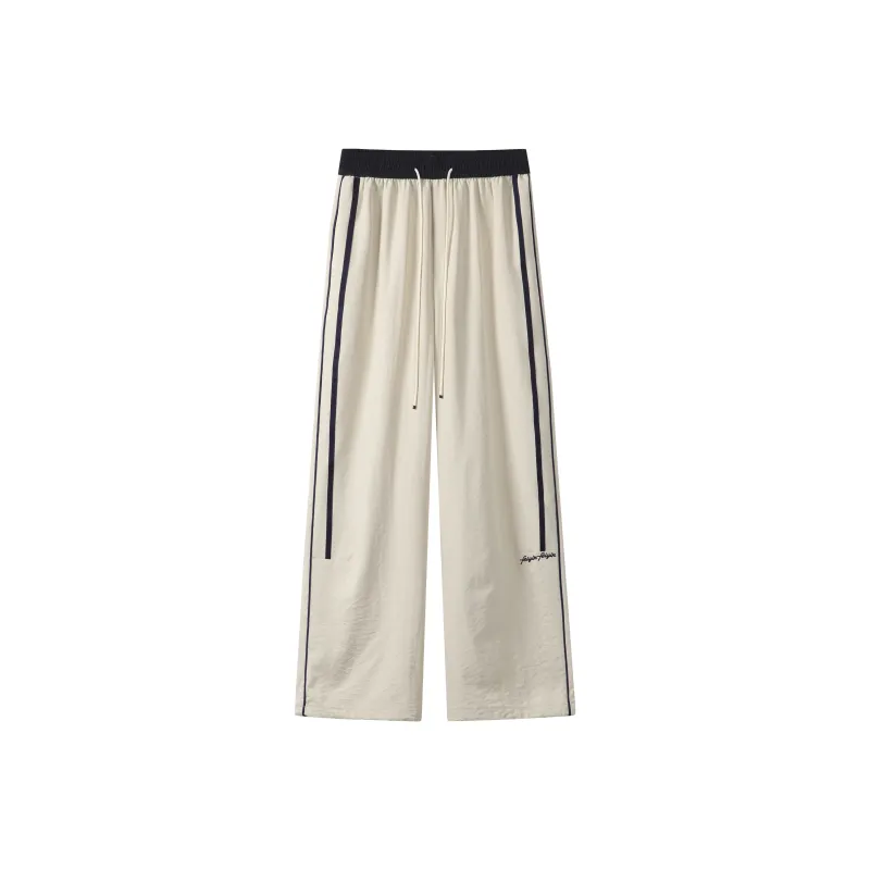 ZWWWZ Casual Pants Unisex Black-8