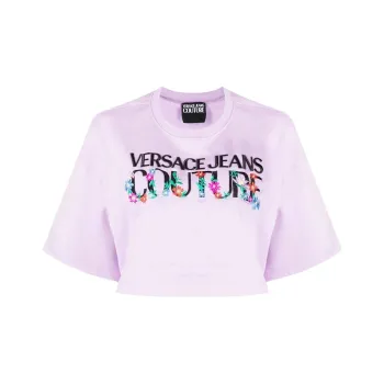 VERSACE JEANS COUTURE SS22 T-Shirt Women's Purple