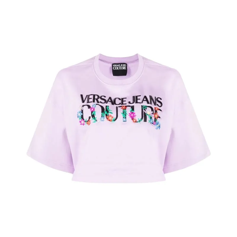 VERSACE JEANS COUTURE SS22 T-Shirt Women's Purple-0