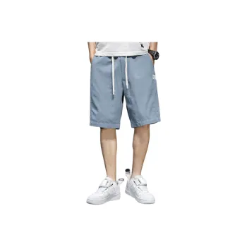 Tonlion Casual Shorts Men's Light Gray Blue