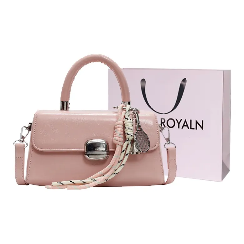 LOUIS ROYALN PU One Shoulder Handbag Regular Unisex Multicolor-2