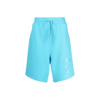 MOSCHINO Sports Shorts Men Blue