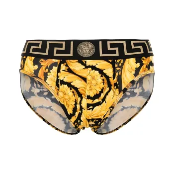 VERSACE Greca Border Barocco Printed Briefs