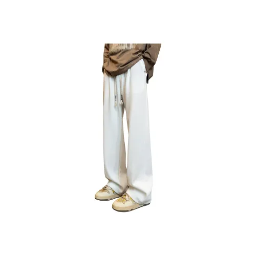 ZWWWZ Casual Pants Unisex White