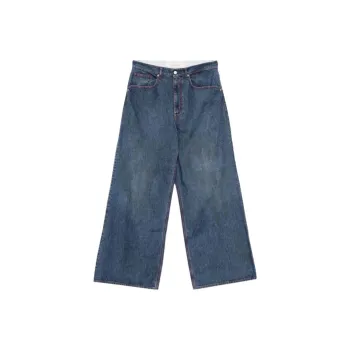 ERL Baggy Indiana Distressed Woven Jeans