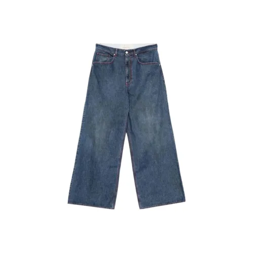 ERL Baggy Indiana Distressed Woven Jeans
