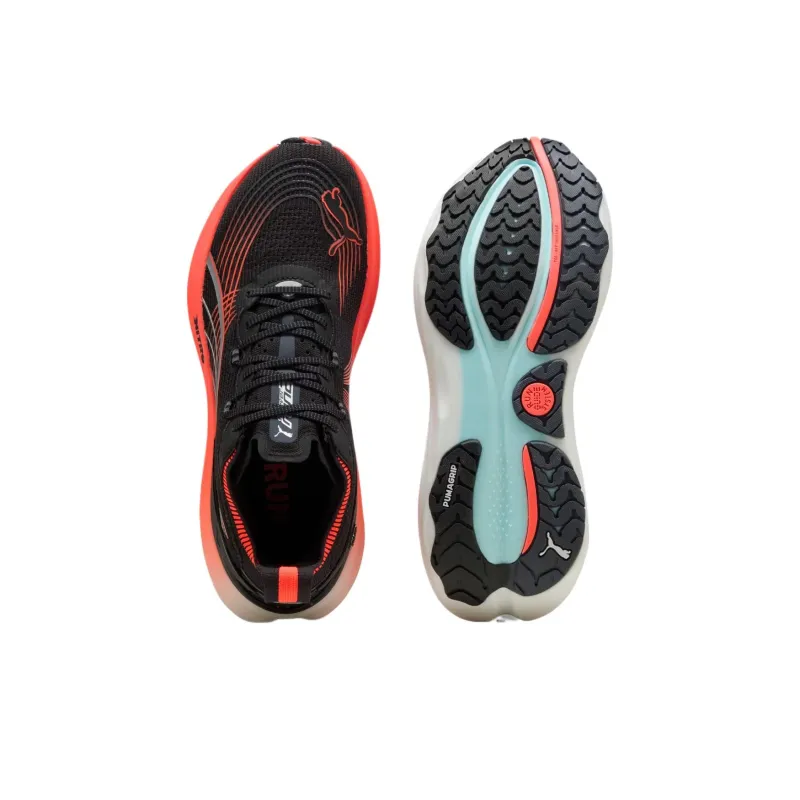 PUMA ForeverRun NITRO™ II Mid Top Running Shoes Men's PUMA Black Glow Red-3