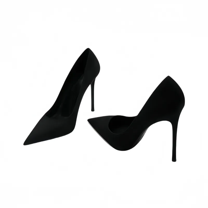 Crelinkxlat Sexy And Generous, Delicate Temperament, Royal Sister Celebrity Profession High Heels Women's Black-3