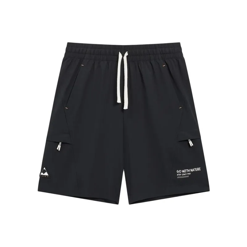 XTEP Vitality Series Casual Shorts Men's Jet Black-0