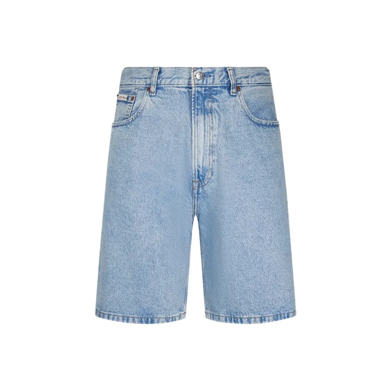CALVIN KLEIN Denim Shorts Men's Denim Light Blue-0