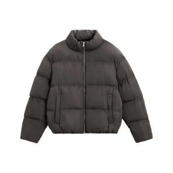 ZARA Puffer Jackets Men Brown