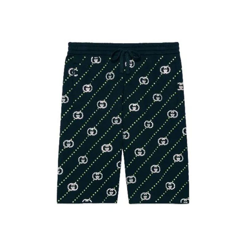 GUCCI Interlocking G Embellished Shorts-0