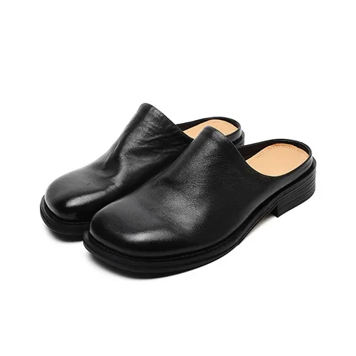 APRHE Abrasion Resistant Slip Resistant Closed Toe Slippers Unisex Black-1