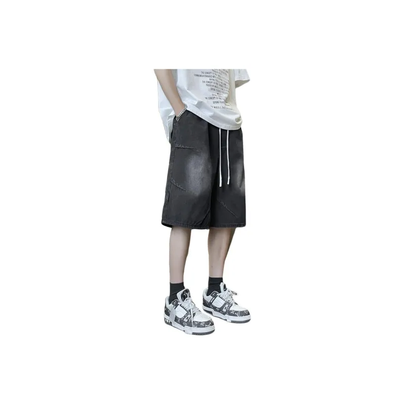 NEAR HERE Denim Shorts Unisex-13